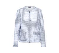 FRANK WALDER - Leichtjacke SEASIDE BLOOM mit Rippbündchen ocean blue/ecru - Gr. - 46