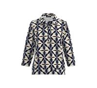 FRANK WALDER - Poloshirt NOS mit Schmuckband french blue/ink/sand/ecru - Gr. - 38