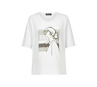 FRANK WALDER - Shirt CASUAL mit Frontmotiv lime green/khaki/ecru/sand - Gr. - 40