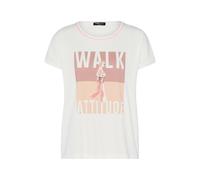 FRANK WALDER - Shirt CASUAL mit Frontprint pink lavender/tangerine/ecru - Gr. - 44