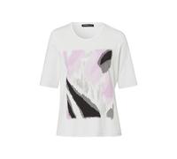 FRANK WALDER - Shirt CASUAL mit Placement-Print soft purple/ecru/anthrazit - Gr. - 48