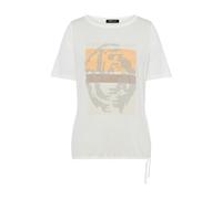 FRANK WALDER - Shirt COFFEE LOUNGE mit Tunnelzugsaum peach/affogato/ecru/cream - Gr. - 46