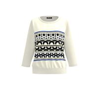 FRANK WALDER - Shirt ELEMENTS mit Retro-Muster midnight blue/ecru/sand/schwarz - Gr. - 48