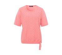 FRANK WALDER - Shirt FLOWER HARMONY im Materialmix peach blush - Gr. - 42