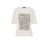 FRANK WALDER - Shirt MONOCHROME ESSENCE mit Placement-Print schwarz/cashew - Gr. - 40