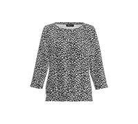 FRANK WALDER - Shirt NOS aus Ecovero-Viskose schwarz/ecru - Gr. - 38