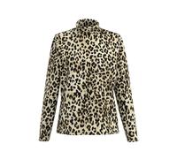 FRANK WALDER - Shirt NOS mit femininen Rollkragen marone/cashew/ecru - Gr. - 44