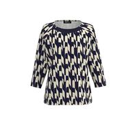 FRANK WALDER - Shirt NOS mit Strickbündchen ink/sand - Gr. - 46