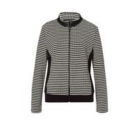 FRANK WALDER - Strickblazer NOS in moderner Optik schwarz/ecru - Gr. - 46