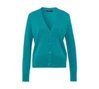 FRANK WALDER - Strickjacke CASUAL im Materialmix teal green - Gr. - 40