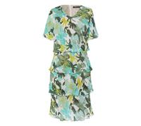 FRANK WALDER - Stufenkleid ELEMENTS kniebedeckend blue lagoon/khaki/ecru - Gr. - 40