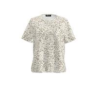 FRANK WALDER - T-Shirt NOS aus Ecovero Viskose ecru/iced coffee - Gr. - 42