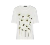 FRANK WALDER - T-Shirt NOS mit floralem Print lime green/khaki/ecru - Gr. - 46