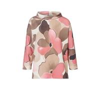 FRANK WALDER - Sweatshirt VELVET BLOOM mit vollflächigem Print melba/marone/ecru/cashew/sand - Gr. - 44