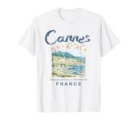 Frankreich Cannes Französische Riviera Vintage Travel T-Shirt T-Shirt