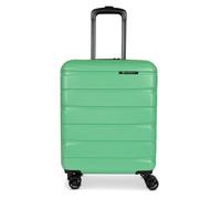 Franky 4-Rad Koffer, Trolley aus ABS Material, funktionaler Hartschalen Koffer, Reisegepäck mit TSA Schloss für Ferien und Abenteuer (Apple Green, S-Handgepäck 55cm)