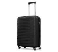 Franky Check-in Koffer für Damen und Herren | mittelgroßer Trolley 42 x 24 x 65 cm aus hochwertigem, leichtem Polypropylen Material | Erweiterbar & TSA-Schloss| London Serie