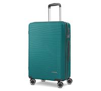 Franky Dallas 3.0 Hartschalen-Koffer groß | Reisekoffer - Trolley ausgestattet mit 4 Rollen, einem TSA-Schloss, Dehnfalte, Leicht | 43 cm x 27 cm x 65 cm - 74L - 3.6 kg