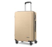 Franky Dallas 3.0 4 Rollen Trolley M 65 cm mit Dehnfalte beige (FRA12346-08) beige