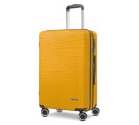 Franky Dallas 3.0 Hartschalen-Trolley mit 4 Rollen 65cm | Ausgestattet mit TSA-Schloss, Dehnfalte, Leicht | Carry on Luggage für Männer-Frauen - Ideal für Flug-Geschäftsreisen