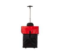 Franky ER09T Einkaufsroller Einkaufstrolley Fahrradtasche Klicksystem schwarz/rot