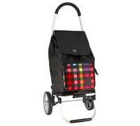 FRANKY - Franky ER8 Einkaufsroller klappbar 101/45/41cm 2,3kg Traglast ca 15kg multicolorcheck Schwarz
