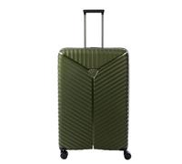 Franky Koffer PP13 | Robuster Reisekoffer mit TSA Schloss, Trolley mit Reißverschluss, Hartschalen Koffer, Reisegepäck für Urlaub und Ferien (Olive, L-großer Koffer)