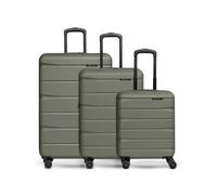 Franky Koffer-Set 3-teilig für Damen und Herren | Reise-Trolleys 51 x 30 x 76 cm aus hochwertigem, stoßfestem ABS Material | Erweiterbar & Teleskopgriff | Munich 4.0 Serie