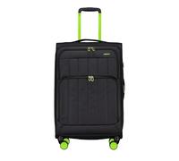 Franky Koffer T26 erweiterbar Größe M Black Neongreen