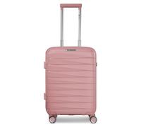 Franky London 4 Rollen Kabinentrolley S 55 cm mit Dehnfalte rosa