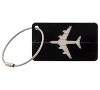 Franky LT3 Reise Kofferanhänger Gepäckanhänger Namensschild alu black