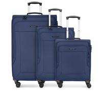 Franky Melbourne 3.0 4-Rollen Kofferset 3tlg. mit Dehnfalte dark blue (FRA12356-02) blau