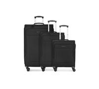Franky Melbourne 3.0 4 Rollen Kofferset 3-teilig black (FRA12356-01) schwarz