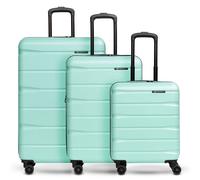 Franky Munich 4.0 4 Rollen Kofferset 3-teilig mit Dehnfalte mint shiny (TAS014338) gruen
