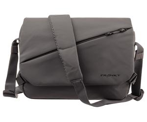 Franky Überschlag Tasche CT17-L-B Messenger black - Grau / onesize