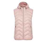 fransa FRBAPADDING Damen Weste Steppweste Outdoor Weste Kapuze mit Gummizug normale Länge Reißverschluss-Taschen enger Schnitt, Größe:M, Farbe:Misty Rose (151512)