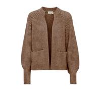 fransa FRBeverly Damen Strickjacke Cardigan Fein-Strick mit Eingrifftaschen Regular fit, Größe:M, Farbe:Rain Drum Melange (1909161)