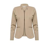 fransa FRCEDILAN Damen BlazerKurzblazer Jacke Stehkragen ohne Knopfleiste Taschen mit Druckknopf, Größe:L, Farbe:Silver Mink (171312)