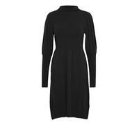 fransa FRDEDINA Damen Strickkleid Feinstrickkleid knieumspieltes Kleid mit Stehkragen und Puffärmeln, Größe:M, Farbe:Rifle Green (190419)