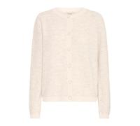 fransa FRELVIRA Damen Strickjacke Feinstrick Cardigan Strickcardigan Regular fit, Größe:M, Farbe:Limestone Melange (200662)