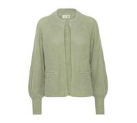 fransa FRERETTA Damen Strickpullover Feinstrick Pullover Strickjacke Langarm Taschen Grobstrick Regular fit, Größe:XXL, Farbe:Green Bay Melange (1658101)