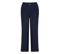 fransa FRFAMADDIE Damen Hose aus Leinenmix Stoffhose Culotte Casual-Fit unifarben Regular fit, Größe:L, Farbe:Navy Blazer (193923)