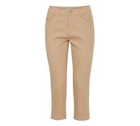 fransa FRFOTWILL 3 Capri Pants Damen Cargo Hose mit Gürtelschlaufen Tight-Fit, Größe:38, Farbe:Silver Mink (171312)
