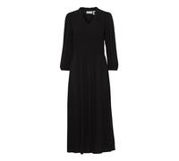fransa FRLALU DR 1 Damen Maxikleid Kleid mit V-Ausschnitt Eingrifftaschen Regular fit, Größe:S, Farbe:Black (200113)