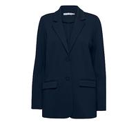 fransa FRLANO Damen Blazer Longblazer Jacke mit Reverskragen und Knopf mit Stretch, Größe:L, Farbe:Dark Peacoat (194010)