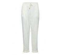 fransa FRMaddie Damen Leinenhose Hose Stoffhose Leinen Mix mit Kordeln Regular Fit Mid Waist, Größe:XL, Farbe:Blanc de Blanc (114800)