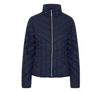 fransa FRPADMA Damen Steppjacke Übergangsjacke Jacke mit Stehkragen tailliert geschnitten mit Reißverschluss, Größe:L, Farbe:Navy Blazer (193923)