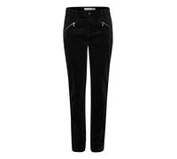 fransa FRTean Damen Hose Stoffhose Cordhose mit Stretch Tokyo Tight Fit Mid Waist, Größe:40, Farbe:Black (200113)