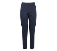 fransa FRVita Damen Stoffhose Hose Pants mit Reißverschlusstaschen Gürtelschlaufen Baumwollmischung Slim fit, Größe:42, Farbe:Dark Peacoat (194010)