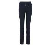 fransa FRZalin Damen Hose Stoffhose Jeans Pant 5-Pocket mit Stretch Slim Fit, Größe:42, Farbe:(NOOS) Dark Peacoat (60468)